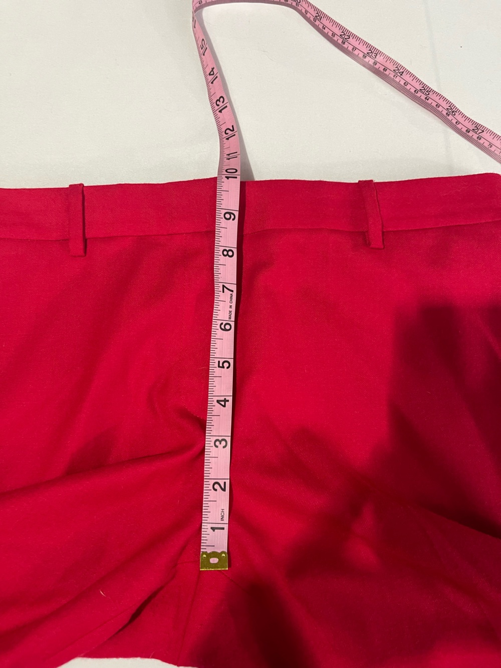 J. Crew 100% Wool Red Cafe Trouser Workwear Pants Size 8 - Picture 6 of 9